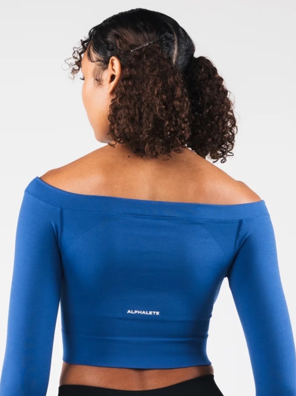Alphalete Royal Blue Off-Shoulder Set